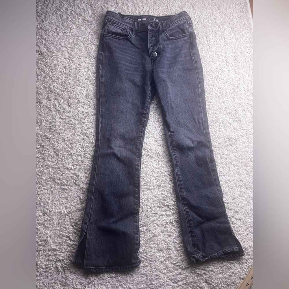 GIRLS OLD NAVY JEANS HIGH RIDE FLARE SIZE 14 EUC